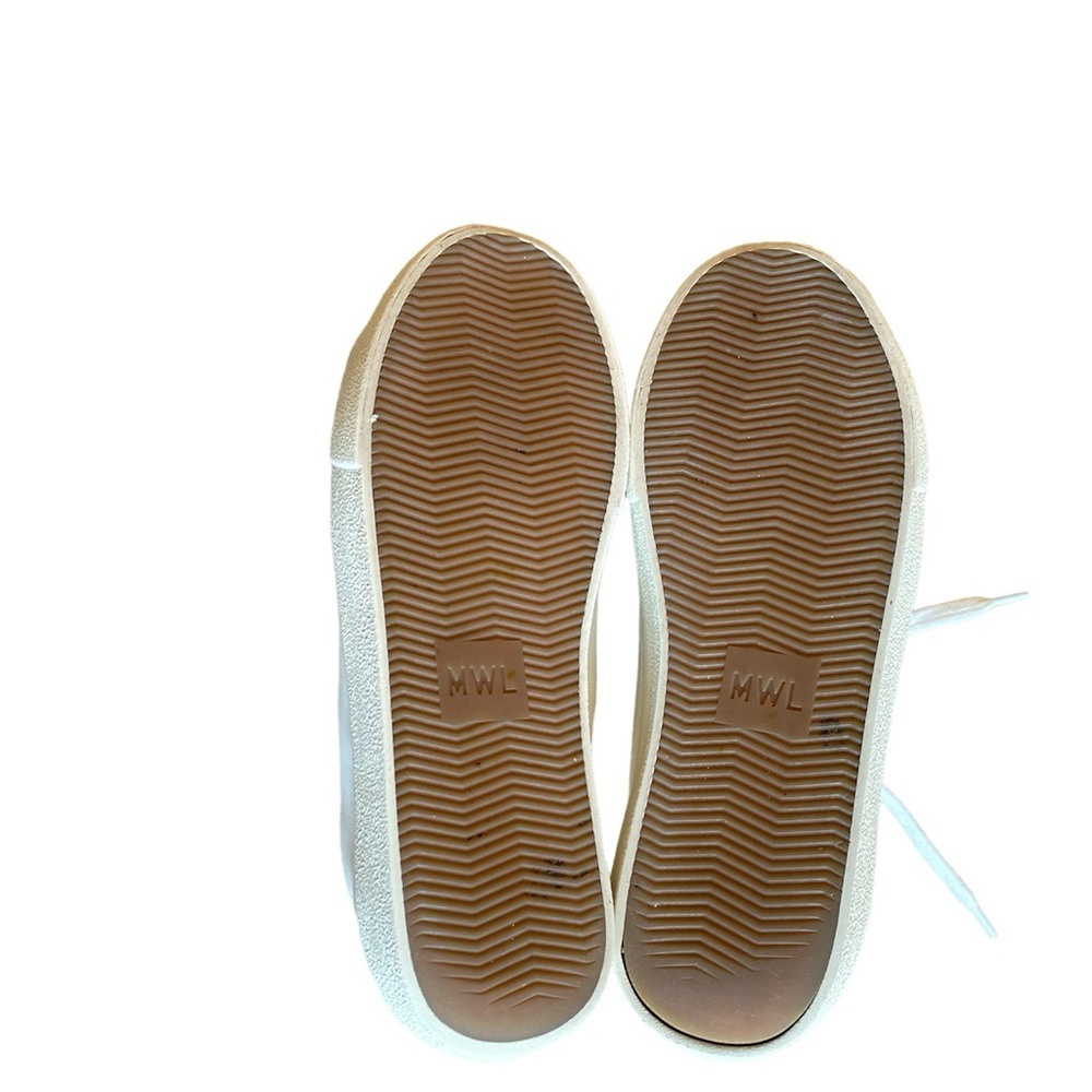 Madewell Sidewalk Low-Top Sneakers in Leather: Sherpa Edition size W5 M3.5 - Picture 8 of 9